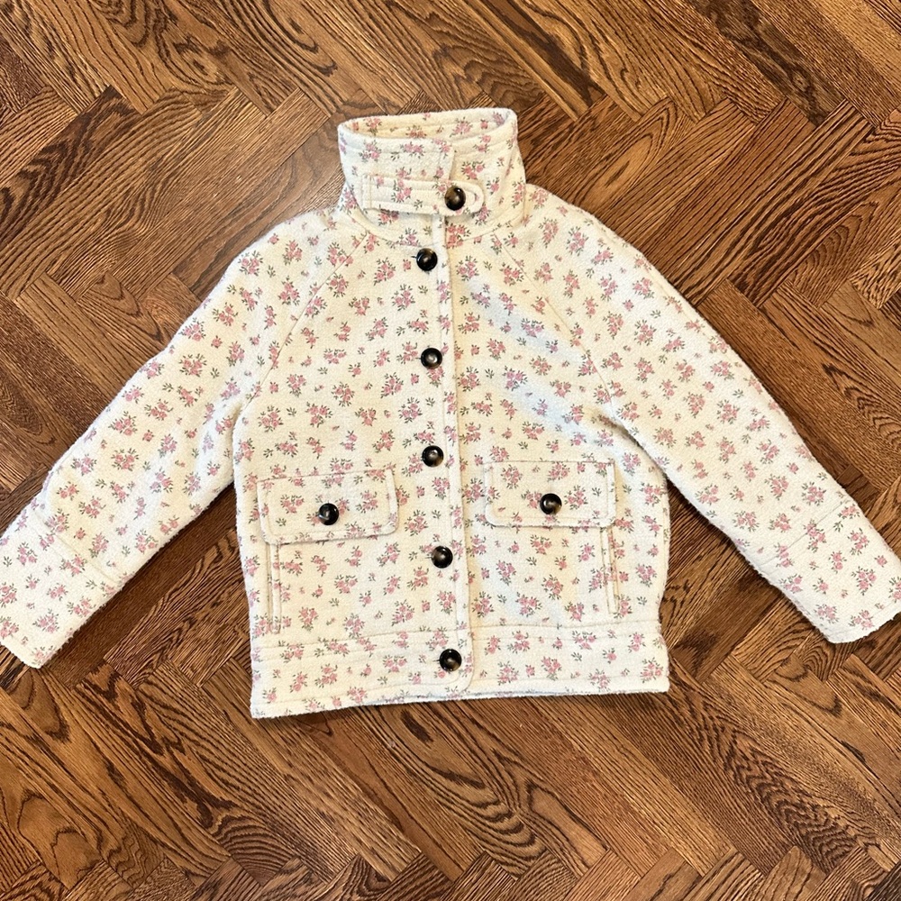 Sezane Coat - MANTEAU LÉO, In Imprimé Petites Roses